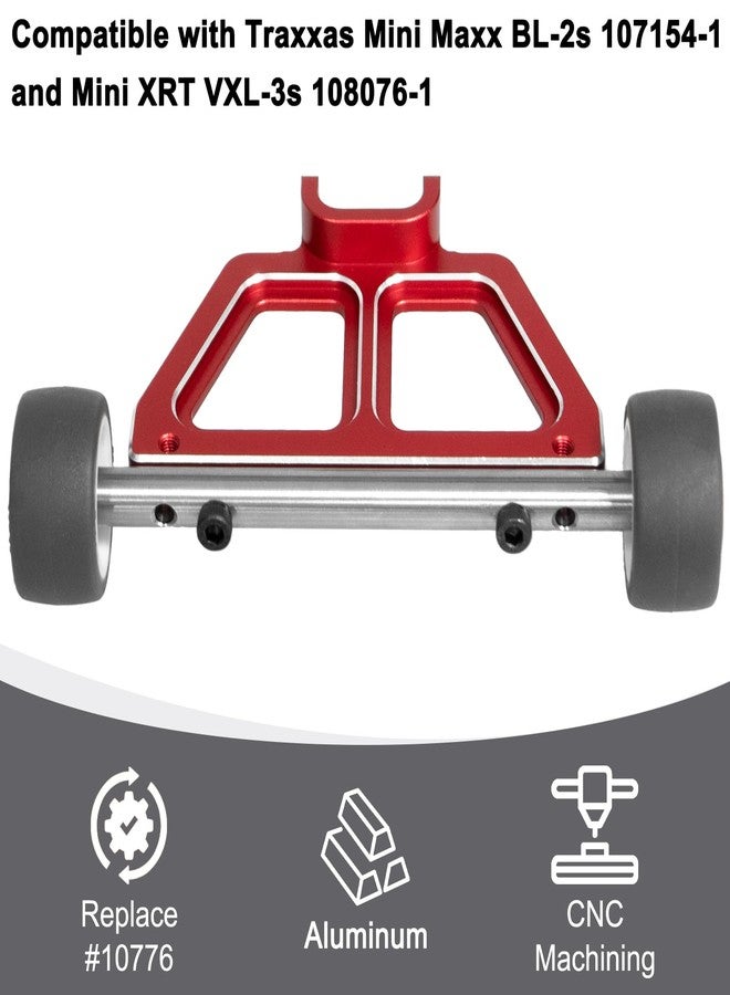 LRFHL RC Wheelie Bar Red Wheelie Bar Upgrade Parts for 1/16 Traxxas Mini Maxx BL-2s 107154-1 Mini XRT VXL-3S 108076-1 Mini Slash RC Car - Image 4